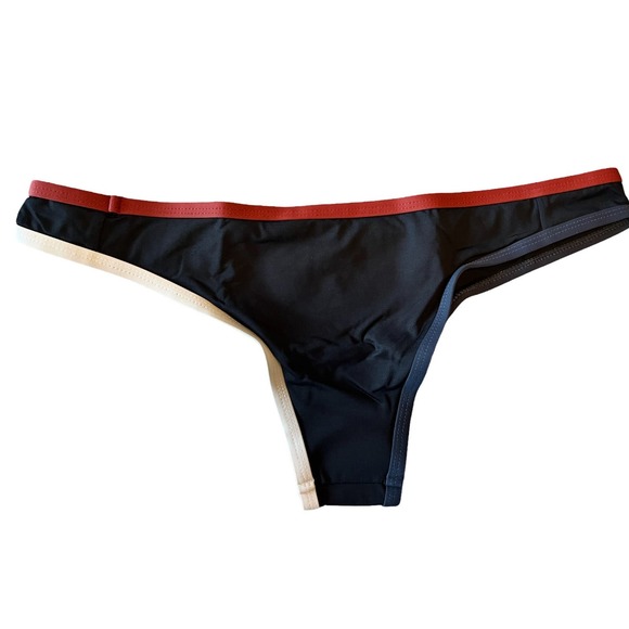 TAVIK Bikini Set Jett Top Jayden Bottom ColorBlock Black Swim Large NWT - Picture 4 of 14